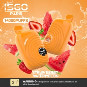 Strawberry Watermelon By ISGO Paris 14000 Puffs Disposable Pod