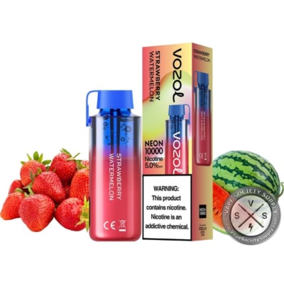 Strawberry Watermelon By VOZOL Neon 10000 Puffs Disposable Pod