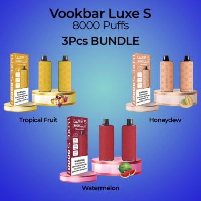 Vookbar Luxe S Disposable Pod 8000 Puffs (3Pcs Bundle)