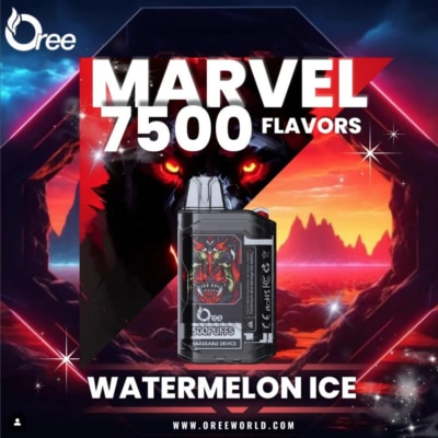 Watermelon Ice By Oree Marvel Disposable Pod 7500 Puffs