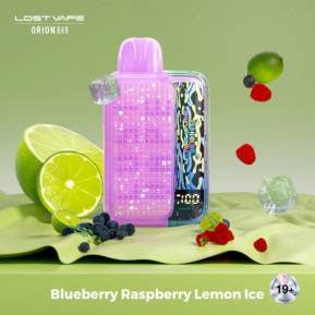 Blueberry Raspberry Lemon Ice By Lost Vape Orion Bar Disposable Pod 10000 Puffs