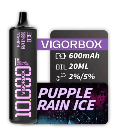 Purple Rain Ice By VIGORBOX Disposable Pod 10000 Puffs