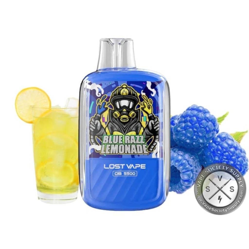 Blue Razz Lemonade By Lost Vape Orion Bar Disposable Pod OB5500 Puffs ...