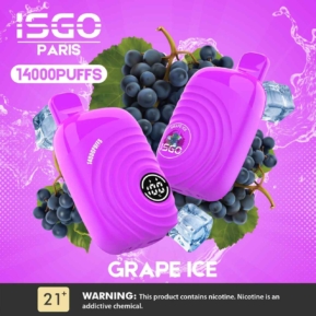 Grape Ice By ISGO Paris 14000 Puffs Disposable Pod