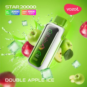 Double Apple Ice By VOZOL Star 20000 Puffs Disposable Pod
