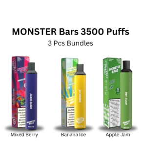 Monster Bars Disposable Pod 3500 Puffs (3 Pcs Bundle)