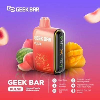 Mango Peach Watermelon By GEEK BAR PULSE 15000 Puffs Disposable Pod