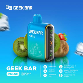 Strawberry Kiwi Ice By GEEK BAR PULSE 15000 Puffs Disposable Pod