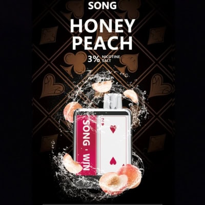 Honey Peach By SONG Win Series 9000 Puffs Disposable Pod