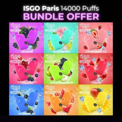 ISGO Paris 14000 Puffs Disposable Pod Bundle Offer