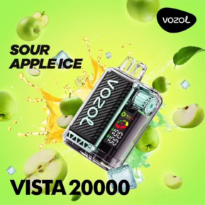 Sour Apple Ice By VOZOL VISTA 20000 Puffs Disposable Pod