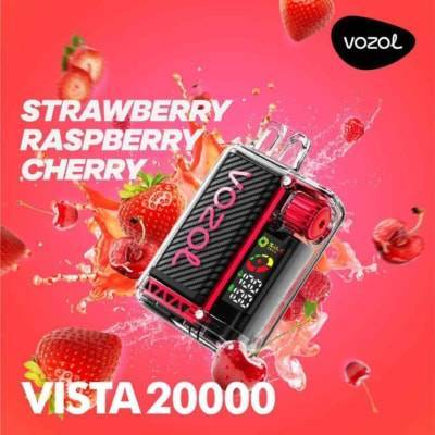 Strawberry Raspberry Cherry By VOZOL VISTA 20000 Puffs Disposable Pod