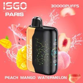 Peach Mango Watermelon By ISGO Paris X 30000 Puffs Disposable Pod