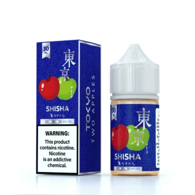 Two Apples SaltNic By Tokyo Silver Shisha Series