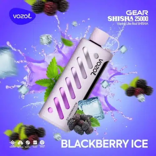 Blackberry Ice By VOZOL GEAR SHISHA 25K Puffs Disposable Pod