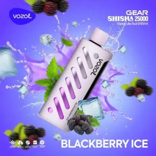 Blackberry Ice By VOZOL GEAR SHISHA 25K Puffs Disposable Pod