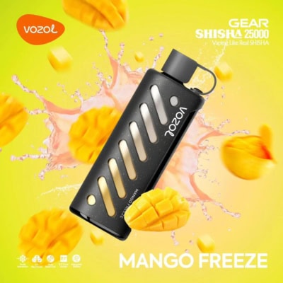 Mango Freeze By VOZOL GEAR SHISHA 25000 Puffs Disposable Pod