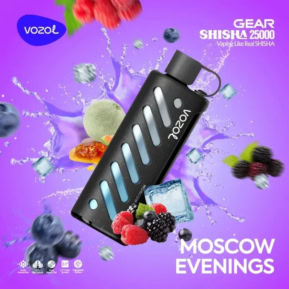 Moscow Evenings By VOZOL GEAR SHISHA 25000 Puffs Disposable Pod