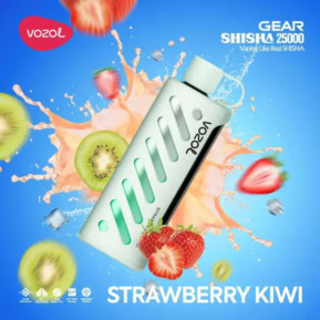 Strawberry Kiwi By VOZOL GEAR SHISHA 25000 Puffs Disposable Pod