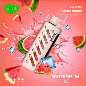 Watermelon Ice By VOZOL GEAR SHISHA 25000 Puffs Disposable Pod
