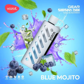 Blue Mojito By VOZOL GEAR SHISHA 25000 Puffs Disposable Pod