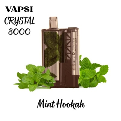 Mint Hookah By Vapsi Crystal 8000 Puffs Disposable Pod