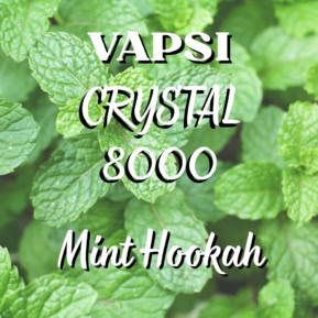 Mint Hookah By Vapsi Crystal 8000 Puffs Disposable Pod