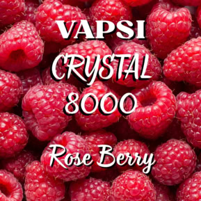 Rose Berry Hookah By Vapsi Crystal 8000 Puffs Disposable Pod