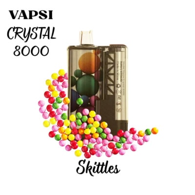 Skittles By Vapsi Crystal 8000 Puffs Disposable Pod