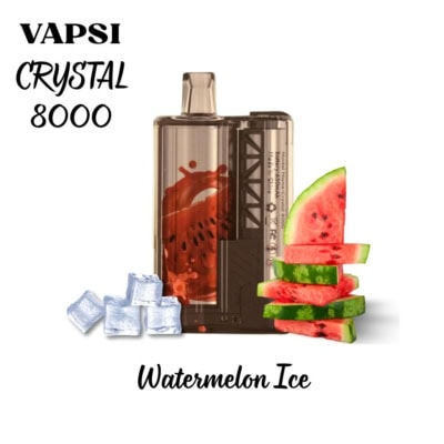 Watermelon Ice By Vapsi Crystal 8000 Puffs Disposable Pod