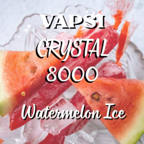 Watermelon Ice By Vapsi Crystal 8000 Puffs Disposable Pod