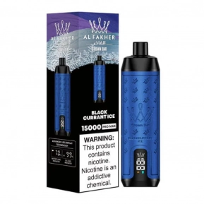 Blackcurrant Ice By Al Fakher Crown Bar Pro Max 15K Puffs Disposable Pod