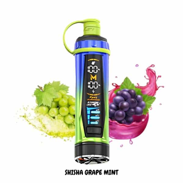 Shisha Grape Mint By MOSMO Storm GT 35000 Puffs Disposable Pod