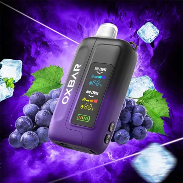 Black Grape Ice By OXBAR Ice-Nic Control 35000 Puffs Disposable Pod