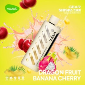 Dragon Fruit Banana Cherry By VOZOL GEAR SHISHA 25000 Puffs Disposable Pod