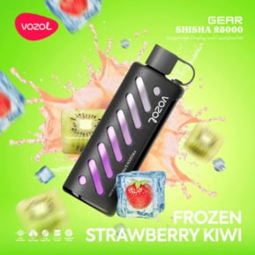 Frozen Strawberry Kiwi By VOZOL GEAR SHISHA 25000 Puffs Disposable Pod