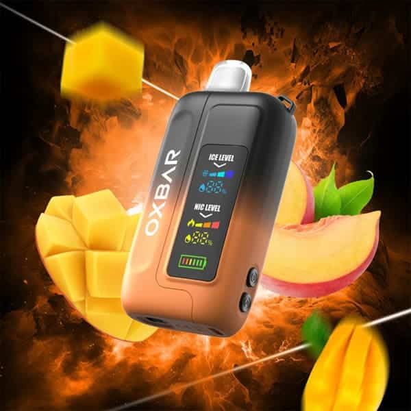 Mango Peach By OXBAR Ice-Nic Control 35000 Puffs Disposable Pod