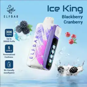 Blackberry Cranberry By ELFBAR Ice King 30000 Puffs Disposable pod