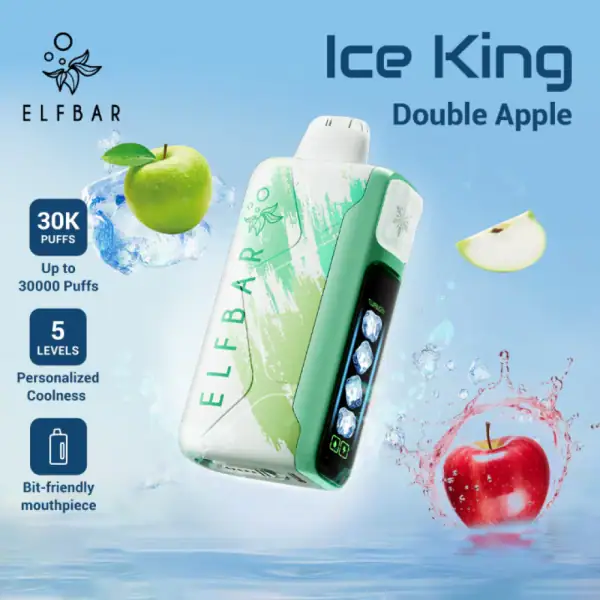 Double Apple By ELFBAR Ice King 30000 Puffs Disposable pod