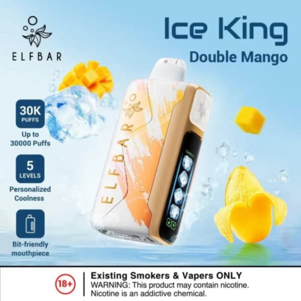 Double Mango By ELFBAR Ice King 30000 Puffs Disposable pod