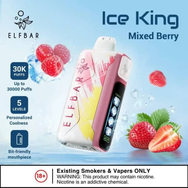 Mixed Berry By ELFBAR Ice King 30000 Puffs Disposable pod