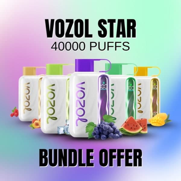 VOZOL STAR 40K Puffs Disposable Pod Bundle Offer