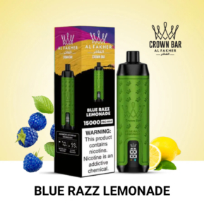 Blue Razz Lemonade By Al Fakher Crown Bar Pro Max 15K Puffs Disposable Pod