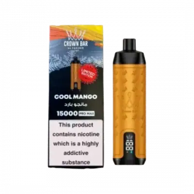 Cool Mango By Al Fakher Crown Bar Pro Max 15K Puffs Disposable Pod