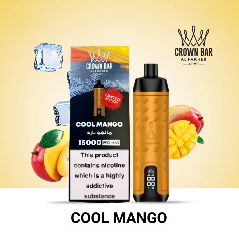 Cool Mango By Al Fakher Crown Bar Pro Max 15K Puffs Disposable Pod