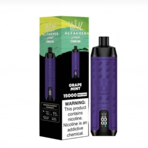 Grape Mint By Al Fakher Crown Bar Pro Max 15K Puffs Disposable Pod
