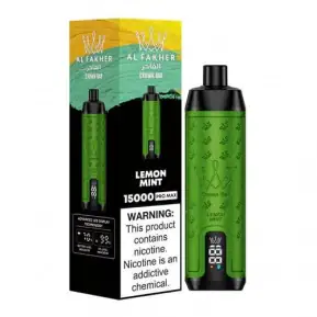 Lemon Mint By Al Fakher Crown Bar Pro Max 15K Puffs Disposable Pod