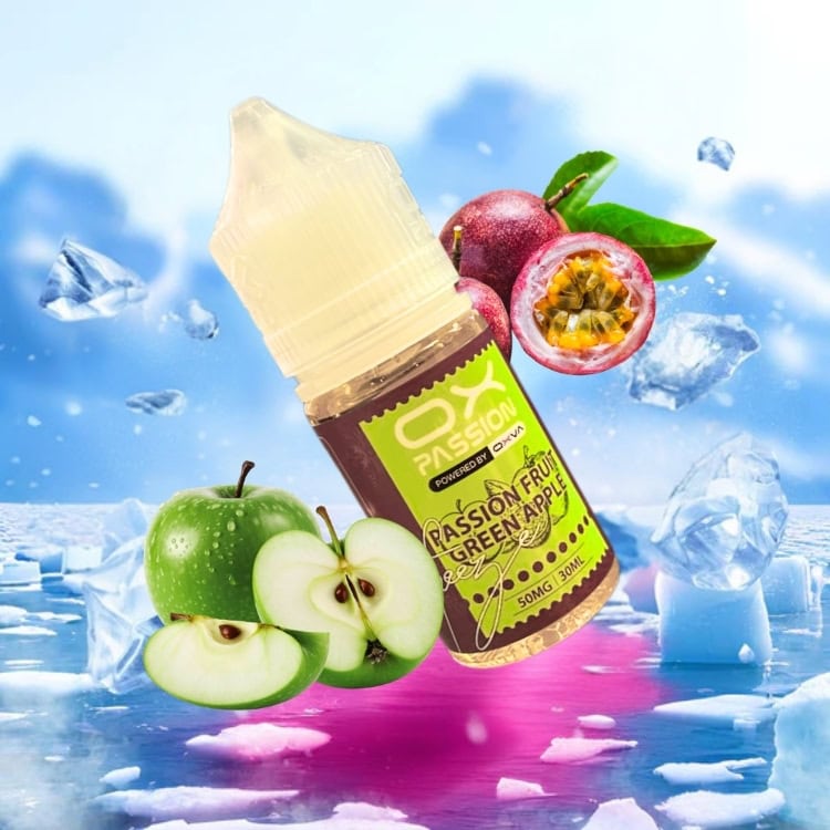 Passion Fruit Green Apple SaltNic By OX Passion Freeze