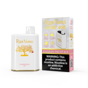Passion Fruit Ice By Ripe Vapes IVORY 40K Puffs Disposable Pod