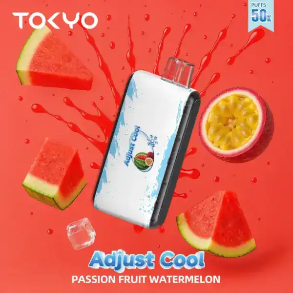 Passion Fruit Watermelon By TOKYO Adjust Cool 50K Puffs Disposable Pod